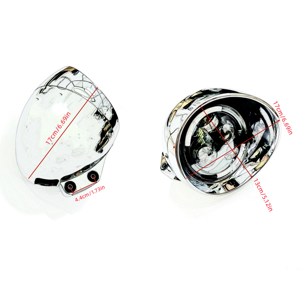 Universal Retro 12V Motorcycle - огляд і ціна Universal Motorcycle Led Headlight Projector