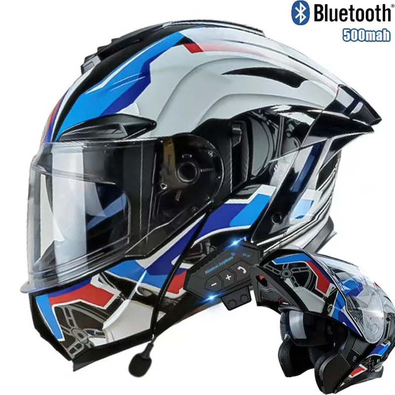 Flip up Motorcycle Helmet With - огляд і ціна Full Face Motorcycle Helmet With Bluetooth