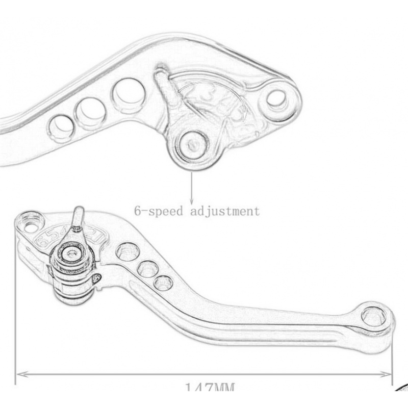 For GROM MSX 125 MSX125 2014-2 - огляд і ціна Cnc Aluminum Adjustable Brake Clutch Levers