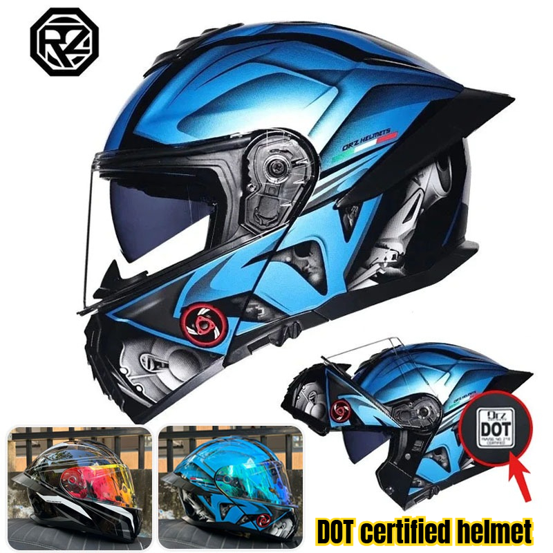 DOT Certified Helmet Motorcycl - огляд і ціна Full Face Motorcycle Helmet With Bluetooth